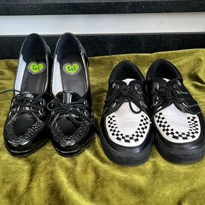 T.U.K Heel & Sneaker Pair, Size: 7, Goth, Retro, Loafer, Pin Up